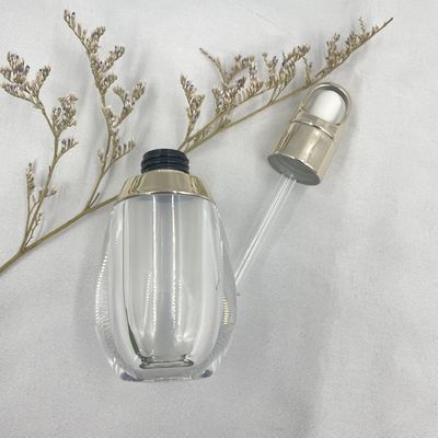 O ovo dá forma à parede dobro acrílica feita sob encomenda da garrafa branca 10ml PP do conta-gotas