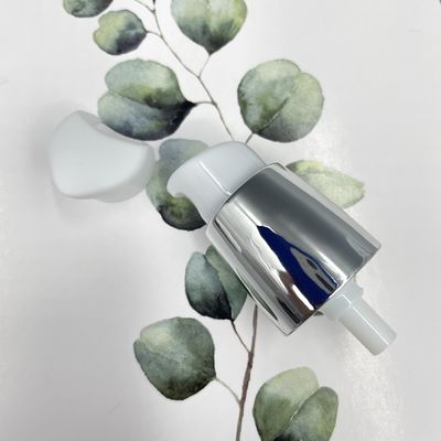 Fechamento metalizado do Moisturiser 20/410 plástico de prata da mão da bomba 0.2ML/T do tratamento