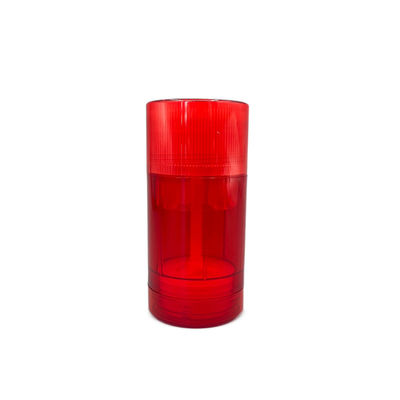 Recipiente feito sob encomenda vermelho da vara de desodorizante 75g em volta do as com impressão