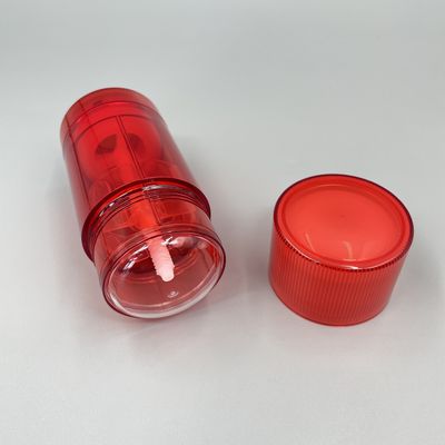 Recipiente feito sob encomenda vermelho da vara de desodorizante 75g em volta do as com impressão