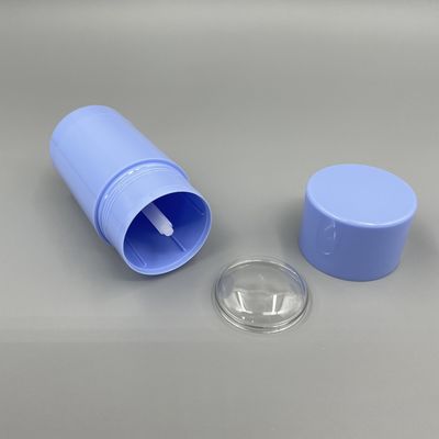 Levantar do azul o círculo vazio 50g 75g dos recipientes da vara de desodorizante personalizou o logotipo