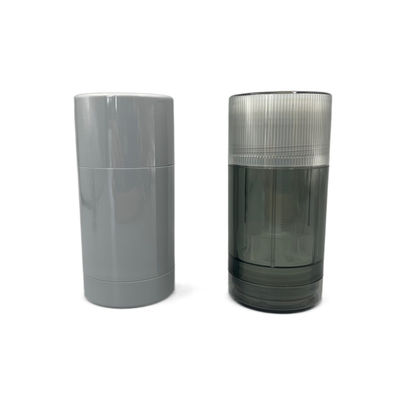 tubos do círculo da proteção solar do as/PP de 75g Gray Empty Deodorant Stick Container