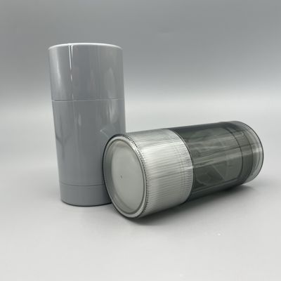 tubos do círculo da proteção solar do as/PP de 75g Gray Empty Deodorant Stick Container