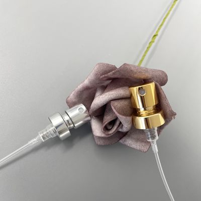 Substituição 15 do bocal do pulverizador da bomba do perfume do ouro 400 0.09ML de alumínio com virola