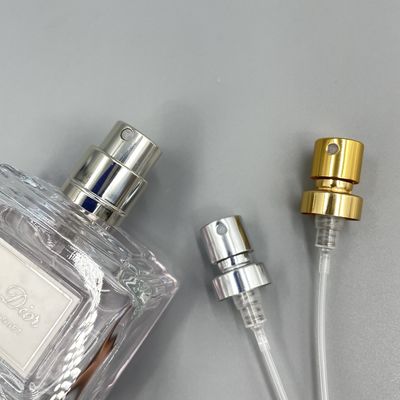 Substituição 15 do bocal do pulverizador da bomba do perfume do ouro 400 0.09ML de alumínio com virola