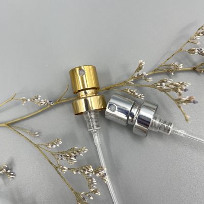 Substituição 15 do bocal do pulverizador da bomba do perfume do ouro 400 0.09ML de alumínio com virola