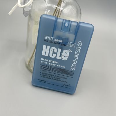 Sanitizer anti-bacteriano 304H da mão do pulverizador 20ML do cartão de crédito da dosagem 0.06ML