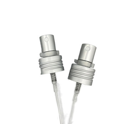 Distribuidor Alu de Matt Silver Perfume Pump Sprayer 24/410 de dosagem 0.12ML com fechamento do grampo