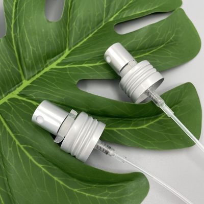 Distribuidor Alu de Matt Silver Perfume Pump Sprayer 24/410 de dosagem 0.12ML com fechamento do grampo