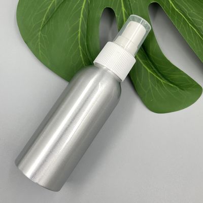 os recipientes 3.52oz cosméticos de alumínio pulverizam o ombro redondo do pescoço 24mm do diâmetro 40mm
