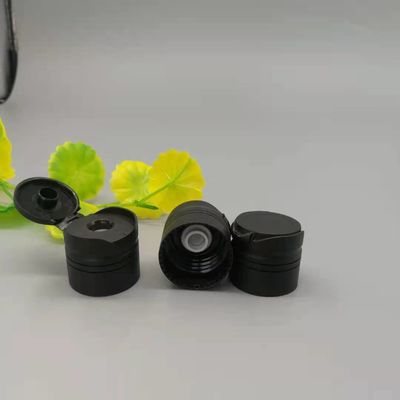 Parte superior Flip Cap de Matt Black Plastic Screw Disc 24/410 de válvula 9.5mm do silicone