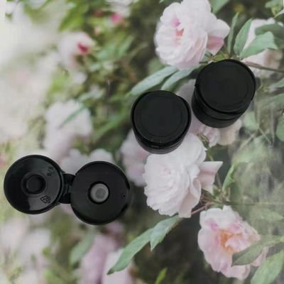 Parte superior Flip Cap de Matt Black Plastic Screw Disc 24/410 de válvula 9.5mm do silicone