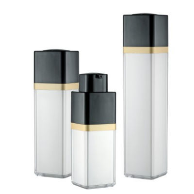 Parede mal ventilada Matte Packaging Bottle de exame de seda do dobro da garrafa 15ml 30ml 50ml do quadrado giratório
