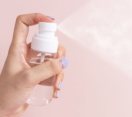 Pulverizador ultra fino vazio claro luxuoso da garrafa de Upg 30ml Petg branco