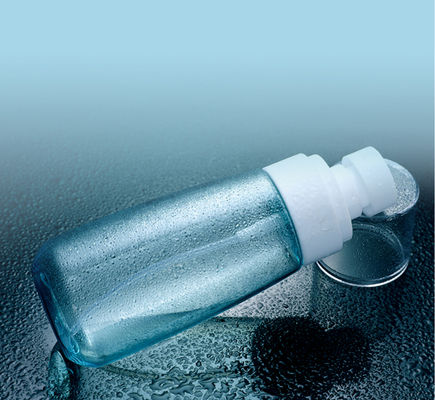 Os cuidados pessoais 60ml azul transparente Petg engarrafam o pulverizador ultra fino