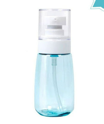 Os cuidados pessoais 60ml azul transparente Petg engarrafam o pulverizador ultra fino