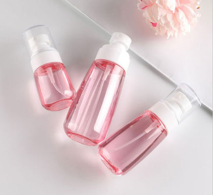 toque macio facial branco de embalagem do pulverizador fino do rosa transparente da garrafa da bomba de 100ml Petg único