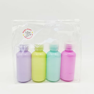Azul claro roxo do rosa da garrafa da bomba do animal de estimação de Skincare 75ml da série do grupo do curso - luz verde -