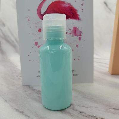 Azul claro roxo do rosa da garrafa da bomba do animal de estimação de Skincare 75ml da série do grupo do curso - luz verde -