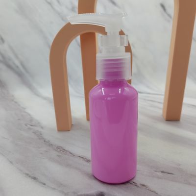 Azul claro roxo do rosa da garrafa da bomba do animal de estimação de Skincare 75ml da série do grupo do curso - luz verde -