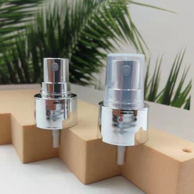 Bomba fina 24/410 do pulverizador da névoa do fechamento de prata brilhante do chapeamento para o perfume