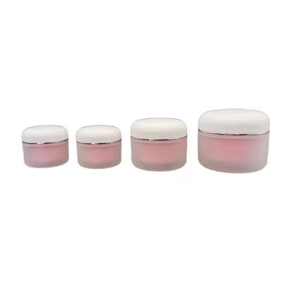 Os Pp redondos dobram o frasco cosmético do creme 100g para o creme hidratante dos cuidados com a pele