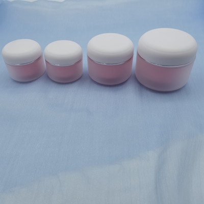 Os Pp redondos dobram o frasco cosmético do creme 100g para o creme hidratante dos cuidados com a pele