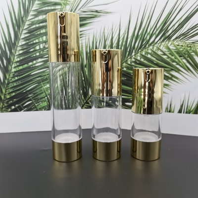 Cor de prata brilhante 15ml do preço de fábrica, 30ml, 50ml Skincare que empacota a garrafa mal ventilada luxuosa 2022