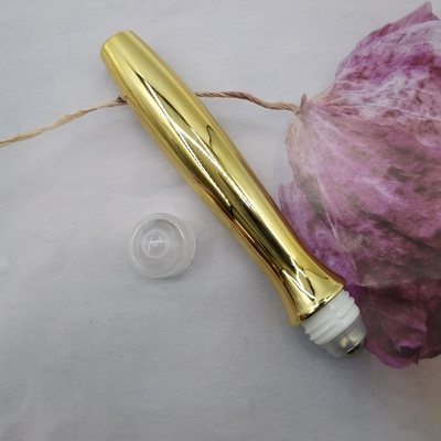 rolo da garrafa do creme do olho 15ml em uma cor de aço inoxidável do ouro da bola 304