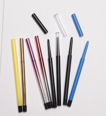 Recipiente plástico magro vazio de enchimento da composição do diâmetro 6mm da altura 123mm do estilo do lápis de sobrancelha da capacidade 0.08g