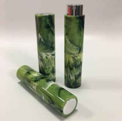 Frasco de perfume recarregável com padrão de mármore de injeção de plástico cor personalizada 8 ml