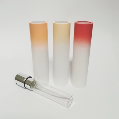 Da garrafa exterior de Shell Gradient Color Glass Inner do ABS 8ML garrafa de perfume recarregável de alta qualidade