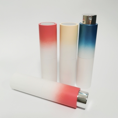 Da garrafa exterior de Shell Gradient Color Glass Inner do ABS 8ML garrafa de perfume recarregável de alta qualidade