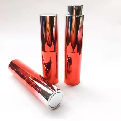 Garrafa substituível personalizada da fragrância da garrafa do pulverizador de perfume da cor do ouro do inclinação 10ML cor UV