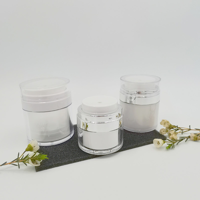 15 / ferramentas portáteis da composição do curso do recipiente fácil de usar cosmético de creme acrílico vazio mal ventilado da garrafa do frasco da bomba 30/50g