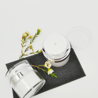 15 / ferramentas portáteis da composição do curso do recipiente fácil de usar cosmético de creme acrílico vazio mal ventilado da garrafa do frasco da bomba 30/50g