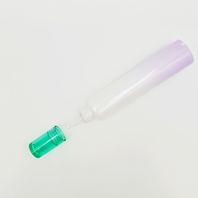 Diâmetro vazio personalizado 25mm do tampão do espaço livre dos tubos 20ml 40ml do aperto da cor para o gel do olho